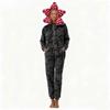 Set Pijamale Onesie Crăciun Stranger pentru Adulți - Cu Model Iconic de Plantă Carnivoră, Costum Gata de Purtat Pentru Parada de Sărbători