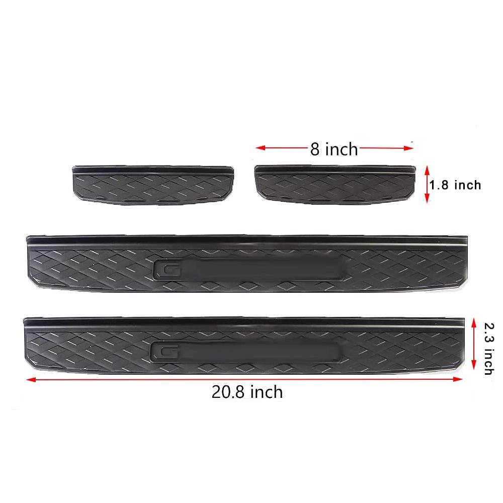 Einstiegsleisten für Autotüren Türschutzeinstiegsleisten Abdeckung Außenzubehör Für Wrangler JL Gladiator JT 2018+