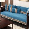 Chinese Style Antique Sofa Cushion High End Anti Slip Sofa Cover Snow Resistant Seat Towel Cloth Living Room Sofa Protective Mat