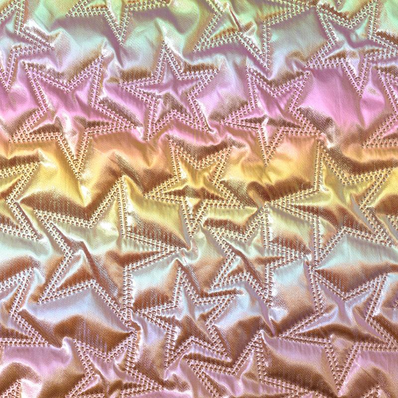 20/50/100cm*145cm Magic Color Ultrasonic Embossing Cotton Lining Fabric PU Leather Quilting Fabric for DIY Sewing Luggage Bag