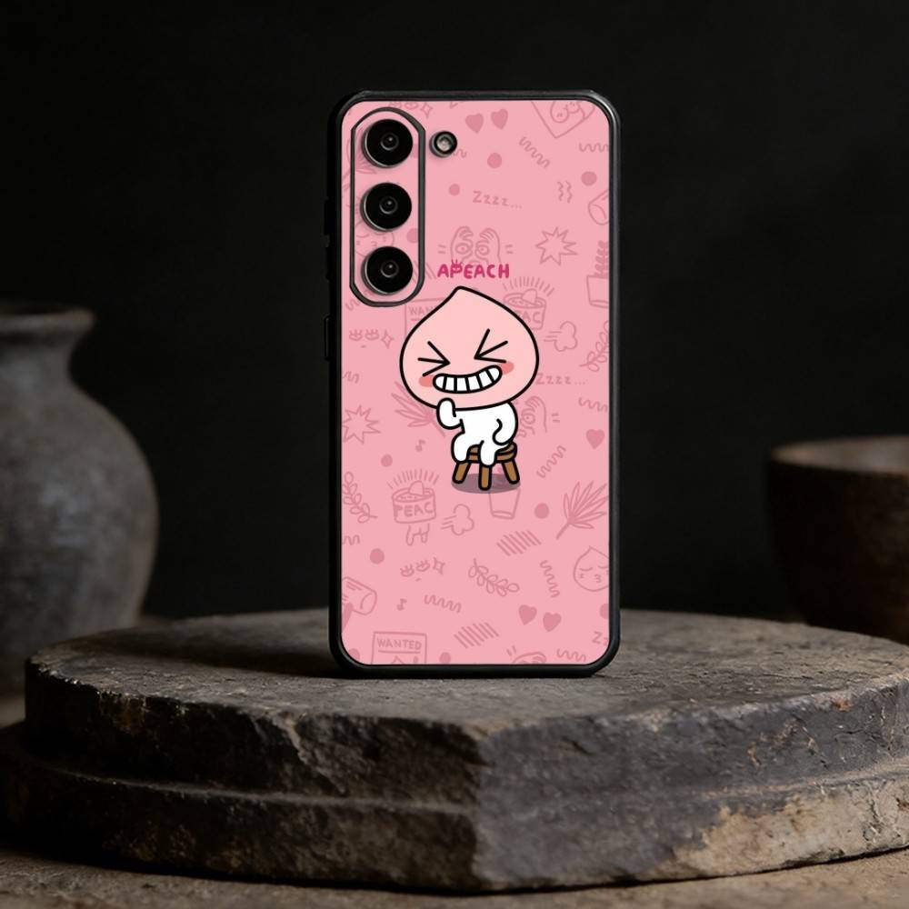K-Kakao Friends Phone Case For Samsung Galaxy A13,21s,22,31,32,52,53,71,72,73,Soft Black Cover