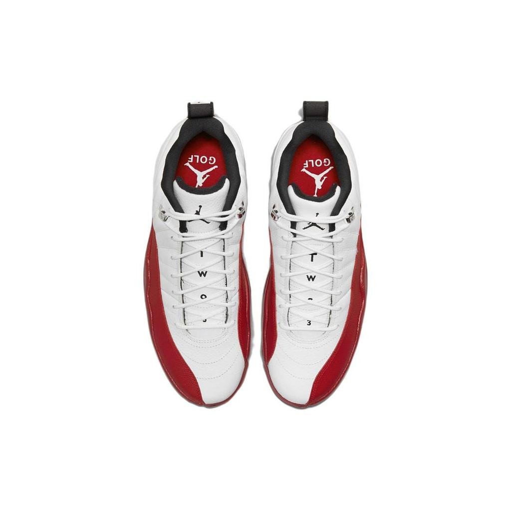 Baskets Unisexe Air Jordan 12 Low Golf Cherry Blanc Argent Métallisé Rouge Varsity DH4120-161