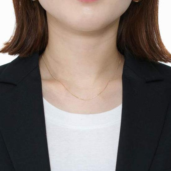 18K Necklace Kihei Chain 40cm cut Kihei K18 0.7g 2-sided