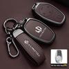 Car Key Case for Leapmotor T03 S01 C11 C10 C01 Zinc Alloy Leather Remote Cover Shell Keychain Ring Holder Fob Accessories