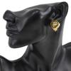 Chanel COCO Mark Earring Vintage Plated Gold Square 20.2g Women Used