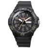 Casio Standard Big Face Quartz Watch MRW-210H-1A2V Men's Black and Gold [Imported]