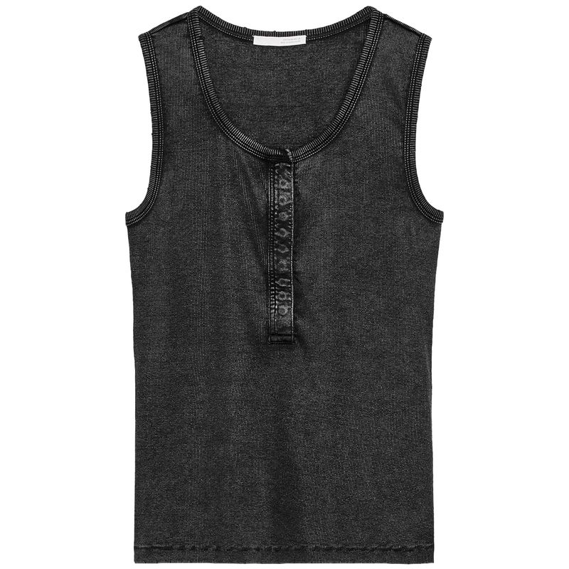 Zaprha 2025 New Arrival Multi-Color Choice Washed Rib Fashion round Neck Sleeveless T-shirt Top Female 3253338