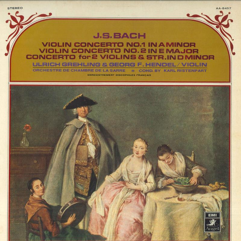

LP Record - Bach: Violin Concerto No. 1, No. 2, AA8457 EMI ANGEL Japan Classical Used