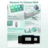 K810 Corded Mechanical Gamer Keyboard Hot-Swappable with Lighting Programmable Macros Joystick Small Keypad 12Keys