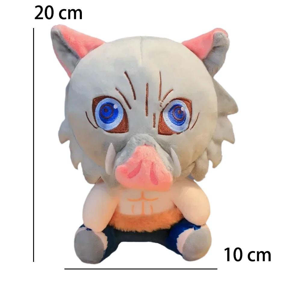 20 centimetri Giappone Demone Slayer Bambole di Peluche Bella Anime Kimetsu No Yaiba Kamado Tanjirou Nezuko Zenitsu Kyoujurou Giocattoli per Bambini Regali