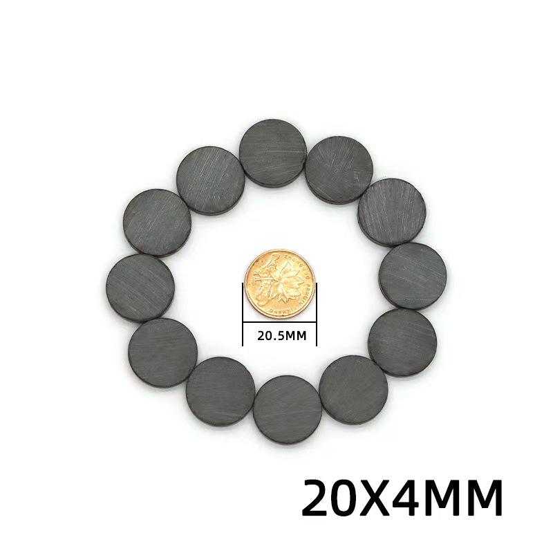 Black Ferrite Cylinder Magnet Ring with Hole - Strong Ring-Shaped Salvage Magnet.