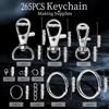 Handmade Keychain Part Keychain Clip Great for DIY Jewelry Making and Crafts