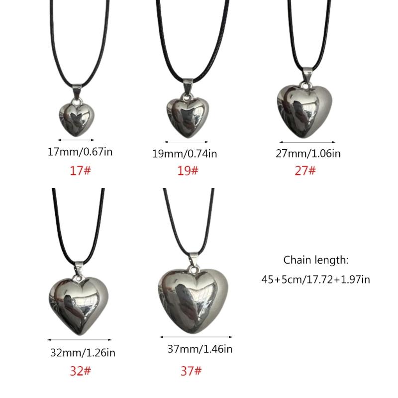 European and American Jewelry Simple Love- Pendant All-match Clavicle Chain Novel Wax Line Cold Wind Necklace for Girl