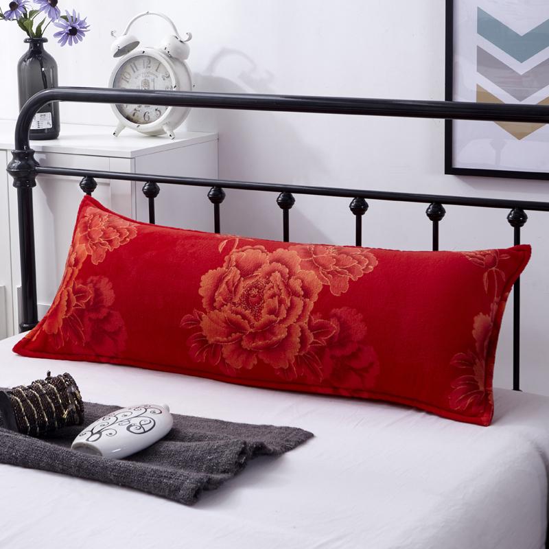 Flannel Double Pillowcase Winter Warm Coral Fleece Long Pillow Case