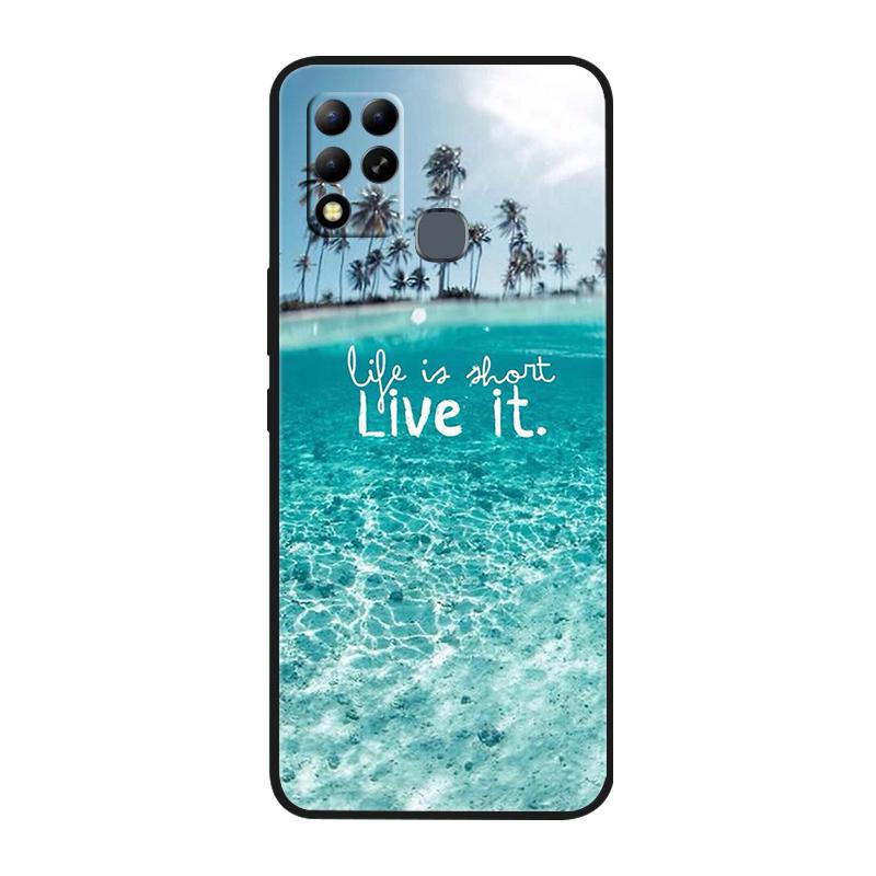 For Infinix Hot 11 G37 4G Case Covers TPU Black Silicone Cover for Infinix Hot11 G37 Protective X689F Soft G 37 Black Shells