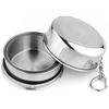 Portable Camping Mug Stainless Steel Water Drinking Cup Sturdy Outdoor Telescopic Cup  Hiking