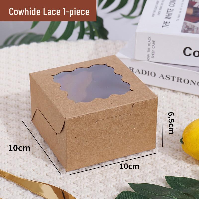 Transparent Window Cake, Muffin, and Cupcake Box for Packaging and Takeout