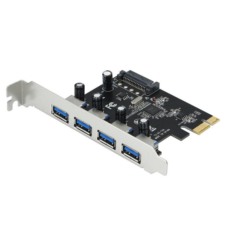 4 Port Pcie To Usb 30 Hub Pci Express Expansion Card Adapter 5 Gbps Speed Top