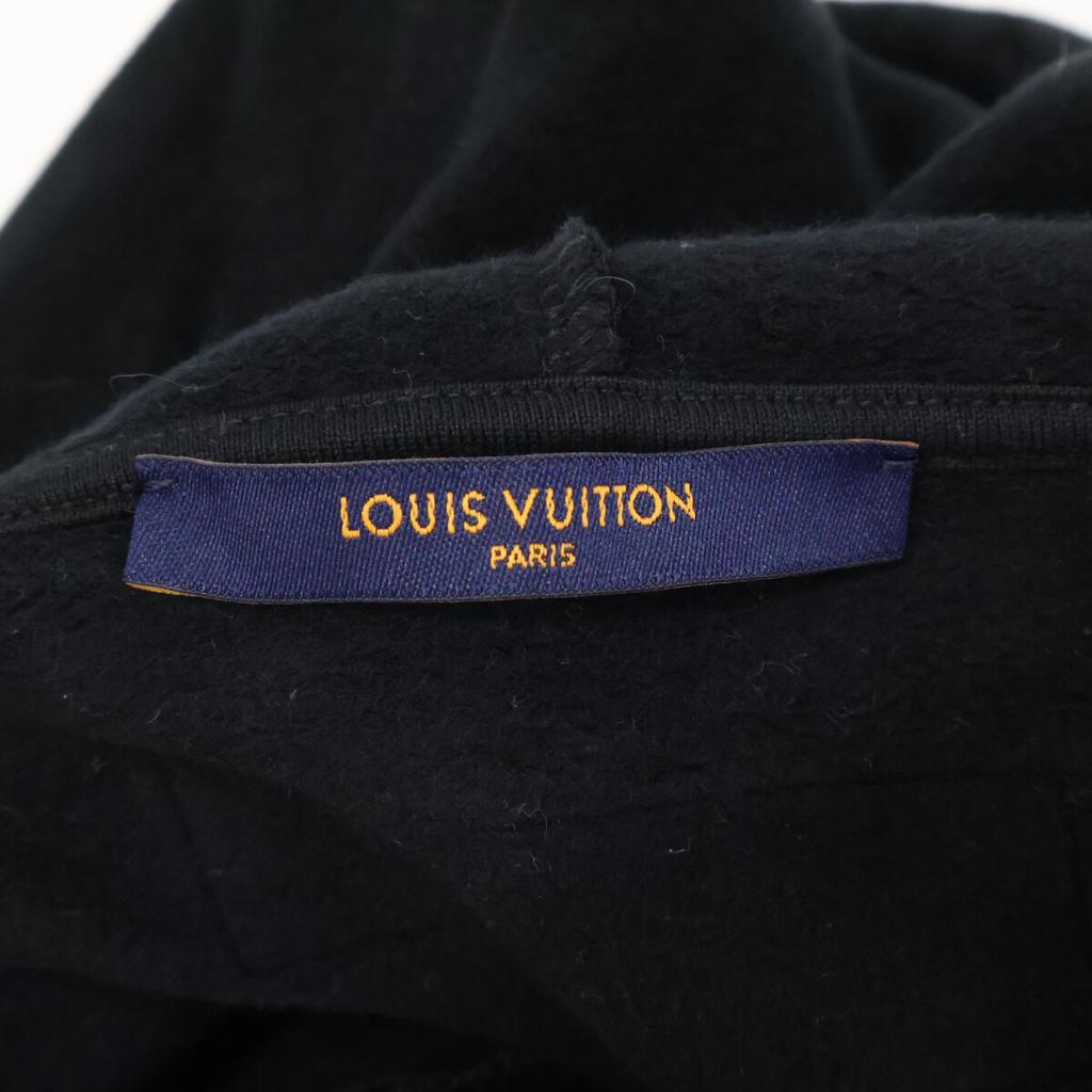 Louis Vuitton [Domestically Authorized/2012 Model] RM221 IHN HMY78W Graphic Logo Pullover Hoodie Tops XL blackUsed