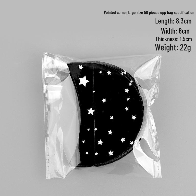 Black Printed Eyelash Extension & Eyeshadow Isolation Stickers - Non-woven, Disposable Removal Tools