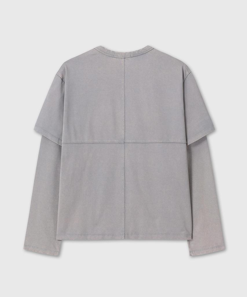 Daibeuin Layered Washing Long Sleeve (Gray)