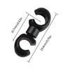 20 Pcs Plastic Bike Brake Cable Clips Bike Cable Clasps S-Style Lines Clips