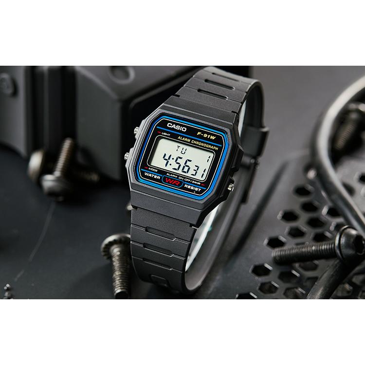 CASIO Unisex YOUTH Black Watch F-91W-1 F-91W-1