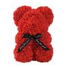 Orsetto di rose 25 cm Orsetto di fiori Orsetto di schiuma artificiale per San Valentino Anniversario Matrimonio Natale Compleanno Festa Regalo