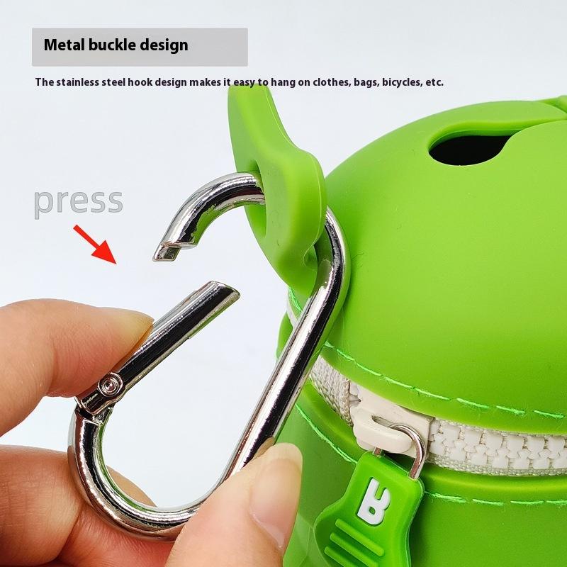 1 Piece Portable Storage Pouch For Small Fishing Gear Outdoor Waste Collection Foldable Fly Fishing Silicone Storage Container