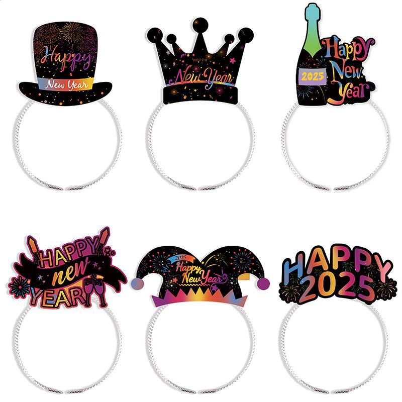 

6Pcs Headbands Decor Year S Eve Party Supplies Po Booth Props Party Po Props Year Party Headwear Year Party 6PCS