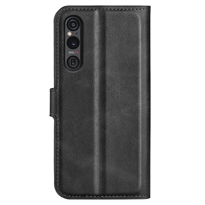 For Sony Xperia 1 VI Case Calf Texture Wallet PU Leather Flip Folio Phone Cover