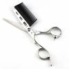 6.0" Left-Handed Hairdressing Scissors with Comb - Barber, Straight, Bang Scissors