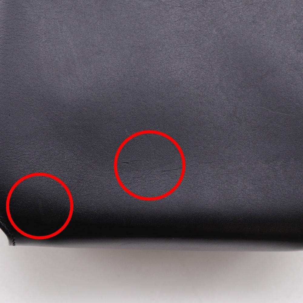 Salvatore Ferragamo Pochette Shoulder Bag DQ-21 5640 2-way clutch black leather Women Used