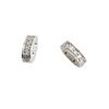 18K Gold Plated Double Hole Spacer Beads with Micro Zircon for DIY Jewelry