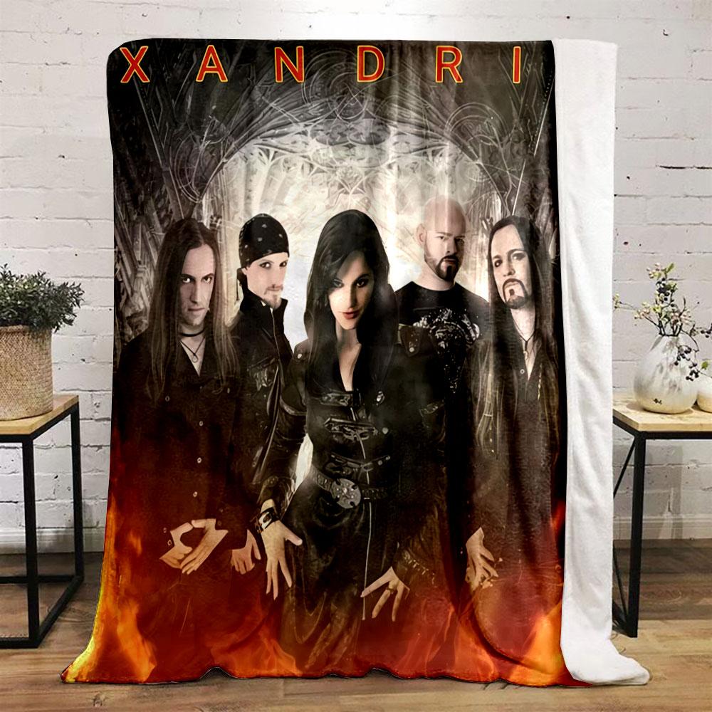 "Xandria Band Art Blanket" for all seasons blanket lunch break throw gift