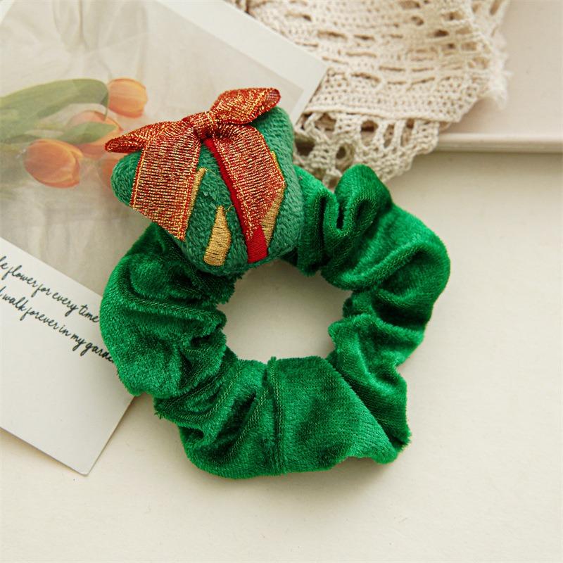 Multiple Winter Christmas Tight Corsets, Plush Cartoon Hair Ropes, Cute Santa Claus Hair Accessories, Braided Hair Loops