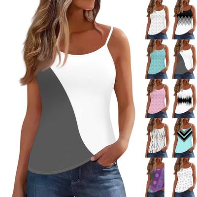 Women's Low-necked Sleeveless Vest U-neck T-shirt Suspenders