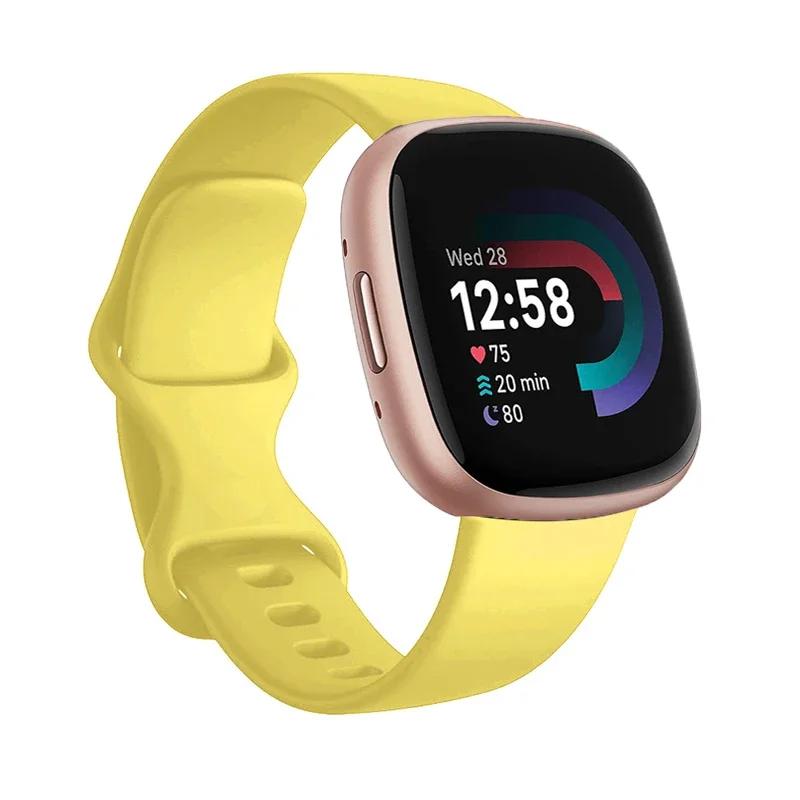 Sport Band For Fitbit Versa 3 Strap Smartwatch Wristband Accessories Watchbands Soft Silicone Bracelet For Fitbit Sense Versa3