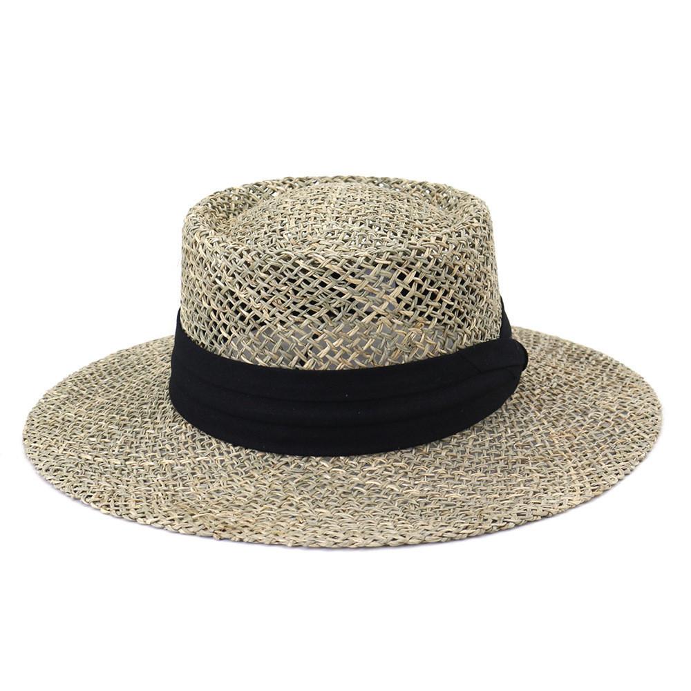 Panama Straw Hat With Butterfly Bow For Beach Vacation Sun Protection Summer Fashion