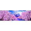 5D DIY Diamond Painting Kit Cherry Blossoms Landscape Cross Stitch Mountain Scenery Living Room Wall Art Painting Home Decor