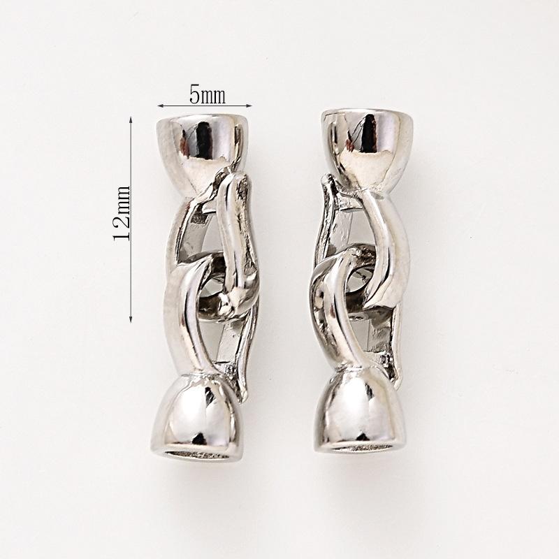 2pcs DIY Jewelry Making 18K Gold Plated Pearl Necklace Connector Fastener Handmade Necklace Bracelet Accessories Supplies