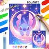 Stitch Moon Star Paint By Number Kit Drawing Canvas DIY Picture Home Decor Room Wall Art Aesthetic Painting Gift Modern Decor
