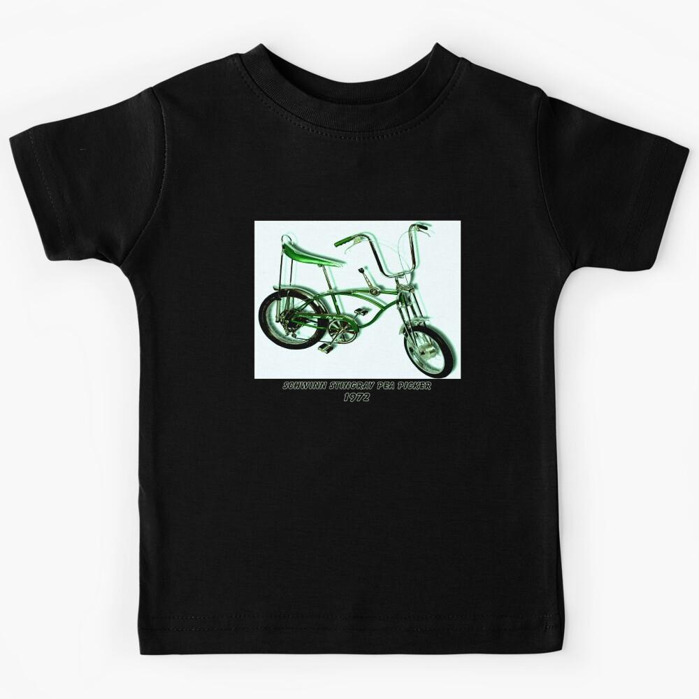 SCHWINN STINGRAY PEA PICKER: Vintage Cycle Print Kids T-Shirt 100
