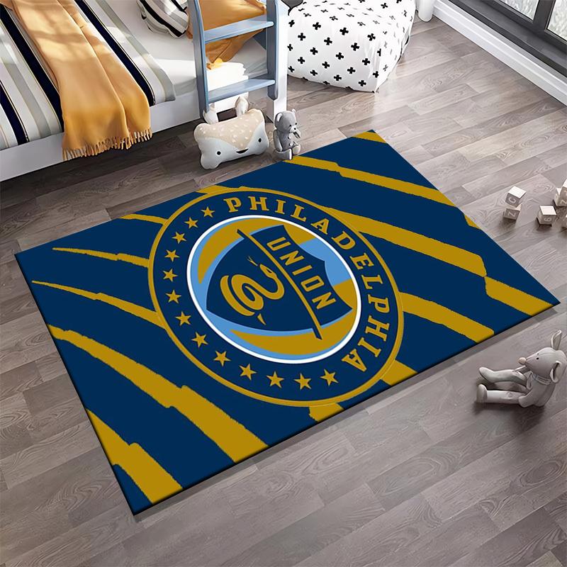 Philadelphia Union Logo Rug Non-slip Rug Suitable for Living Room and Bedroom Sofas