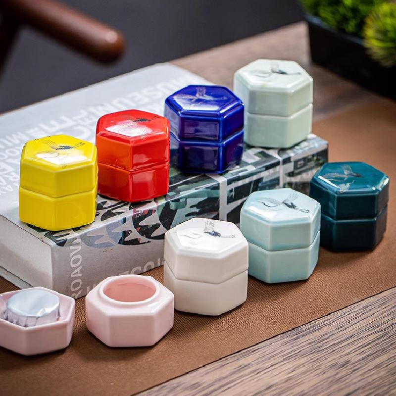Tea Coffee Sugar Storage Jar China Crafts Decoration Mini Ceramic Jar Kitchen Storage Bottles & Jars Containers Home Decor New