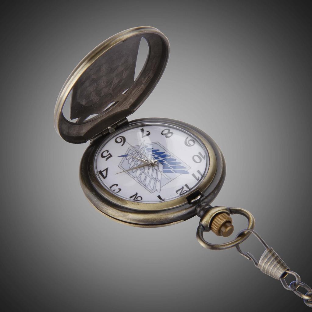 Retro Attack on Titan Legion Fashion Pocket Watch
