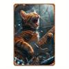 Retro Metallschild Rock Cats Wanddeko