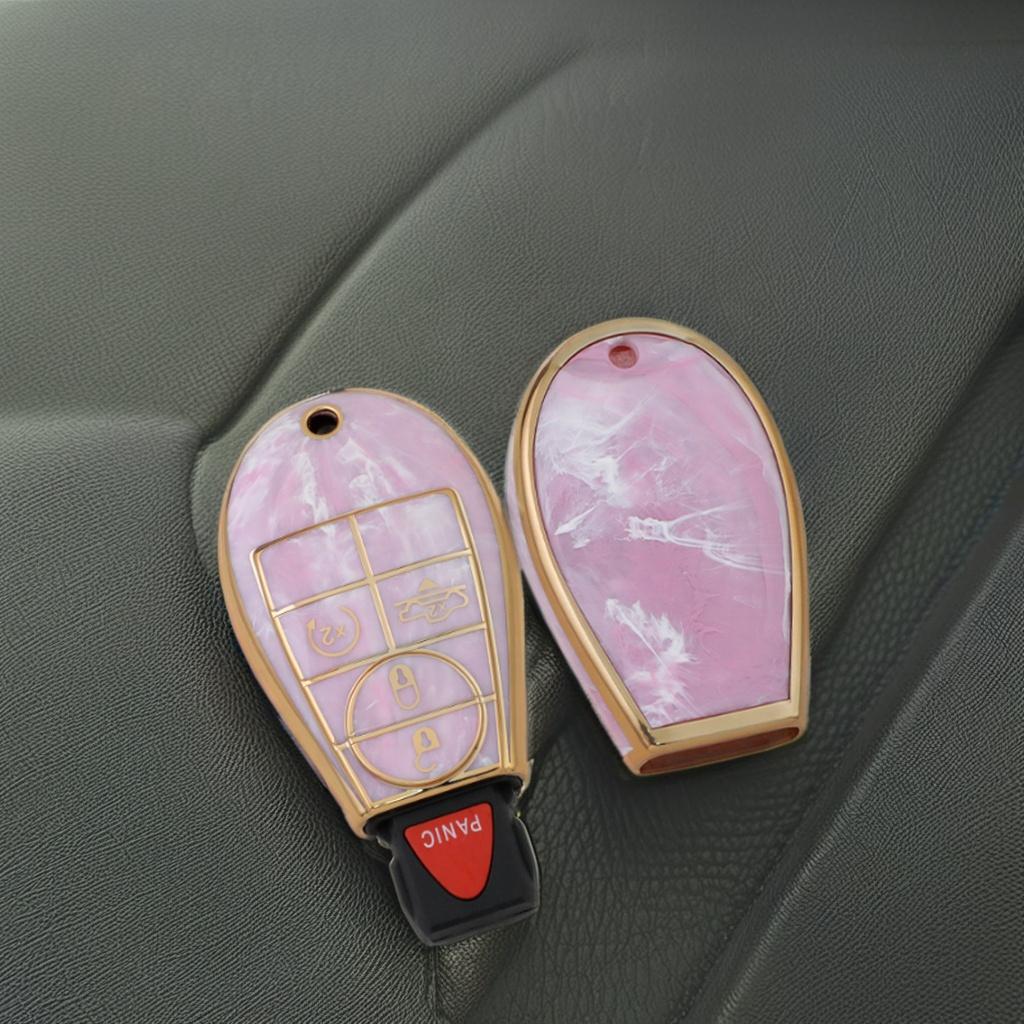 Chrysler & Dodge Compatible Vehicle Key Accessories Remote Control Key Case Protector & Fob Cover Premium Car Key Accessory