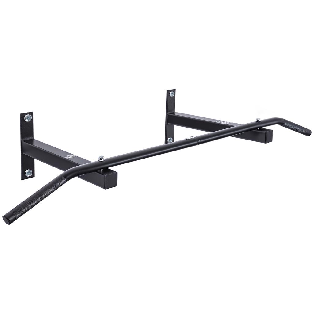 Professional Wall Pull-Up Bar with Steel Structure, 113 x 41 x 20cm, Black