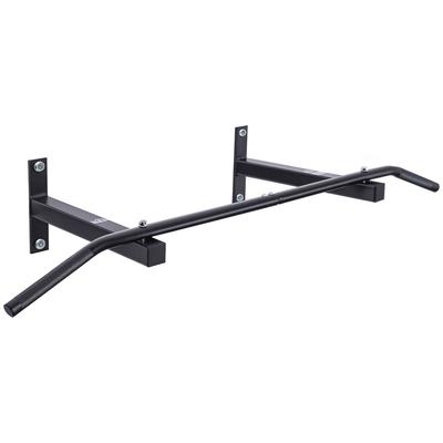 Professionelle Wand-Klimmzugstange mit Stahlkonstruktion, 113 x 41 x 20cm, Schwarz